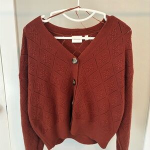 Cyrus Women's Rust Cardigan